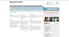 Desktop Screenshot of mange-gode-opskrifter.dk